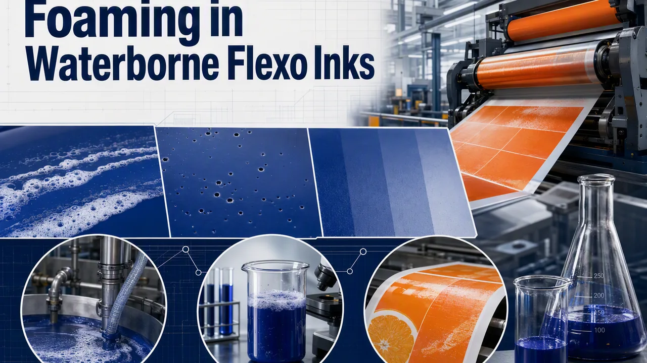 Foaming in Waterborne Flexo Inks: Causes and Controls